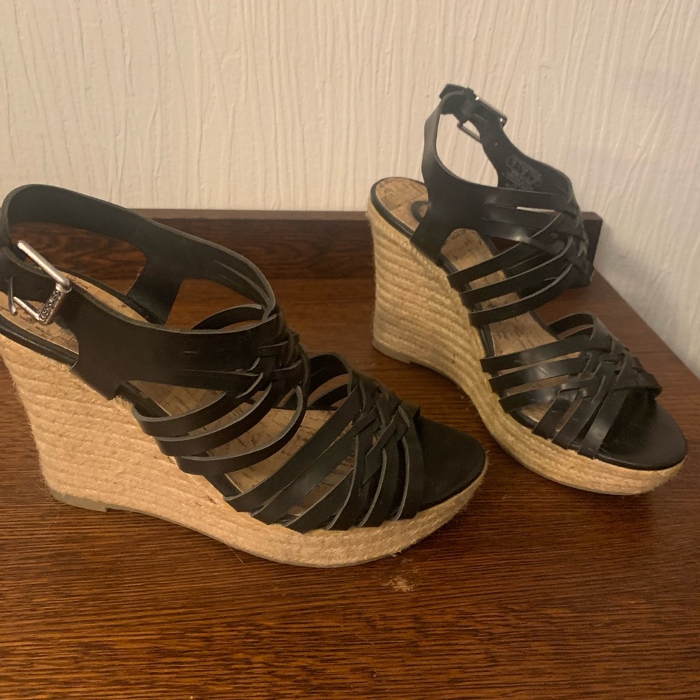 Guess Strappy Wedge Sandals